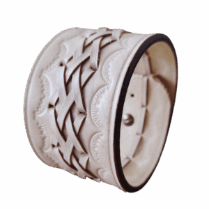 Wit-leren-cuff